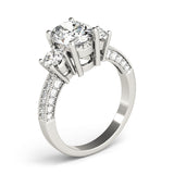 3 Stone Oval Engagement Ring (82944)