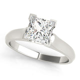 Square Solitaires Princess Engagement Ring