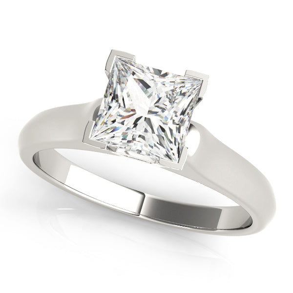 Square Solitaires Princess Engagement Ring