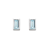 7 ct tw Round Lab Grown Diamond Bezel Stud Earrings in 14K White ... - view 2