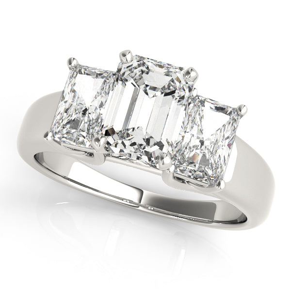 3 Stone Oval Engagement Ring (83232)