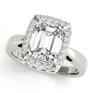 Emerald Color Rings Engagement Ring
