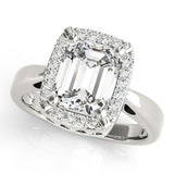 Emerald Color Rings Engagement Ring