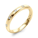 Wedding Bands Bezel-Set - alt view