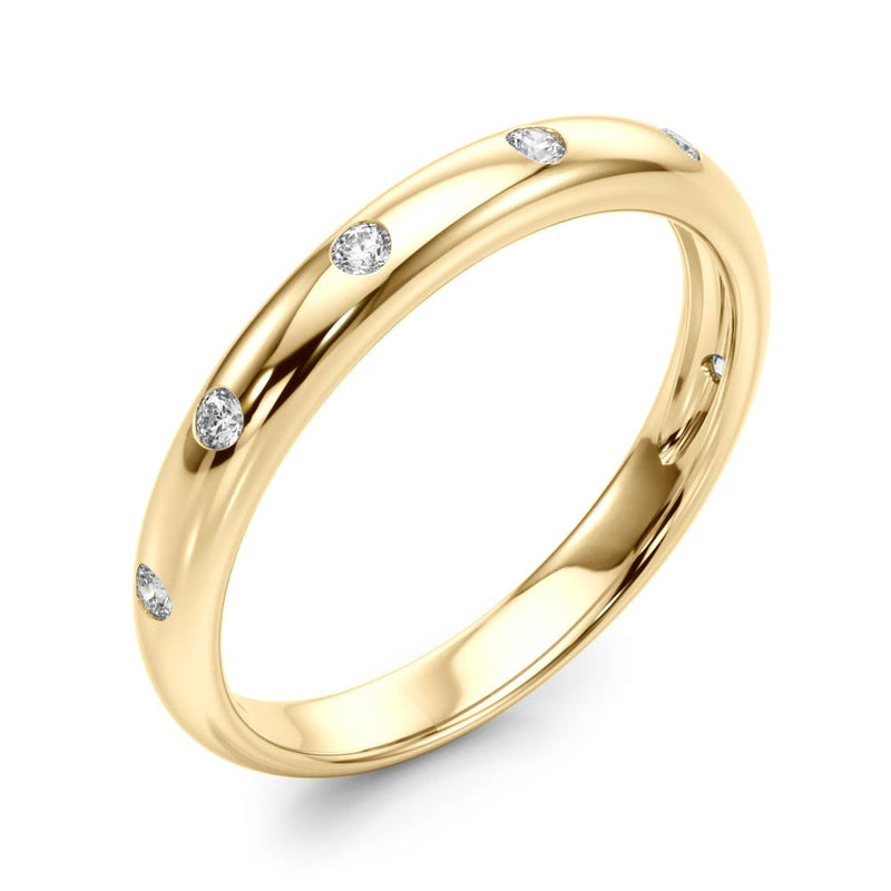 Wedding Bands Bezel-Set - alt view