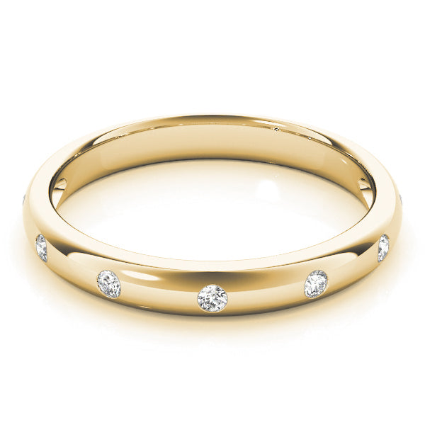 Wedding Bands Bezel-Set - alt view
