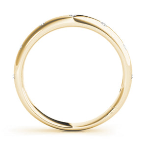 Wedding Bands Bezel-Set - alt view