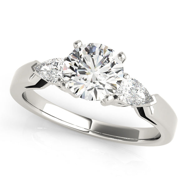 3 Stone Pear Engagement Ring (83365-A)