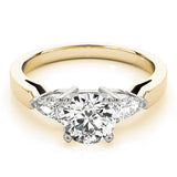3 Stone Pear Engagement Ring (83365-A)