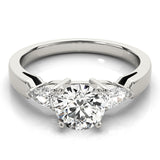 3 Stone Pear Engagement Ring (83365-A)