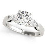 3 Stone Pear Engagement Ring (83365-B)