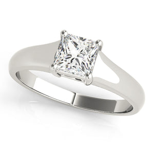 Square Solitaires Princess Engagement Ring