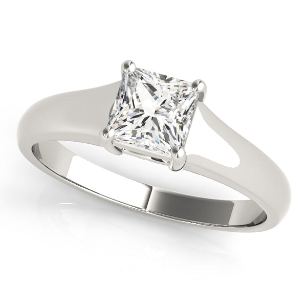 Square Solitaires Princess Engagement Ring