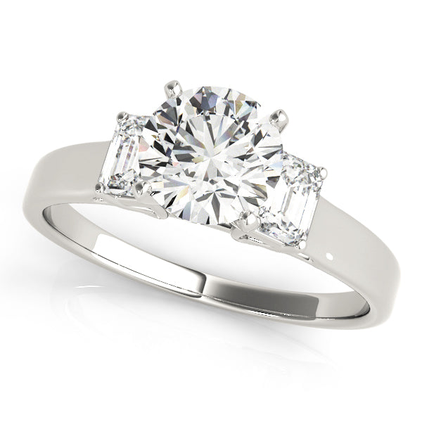 3 Stone Oval Engagement Ring (83382)