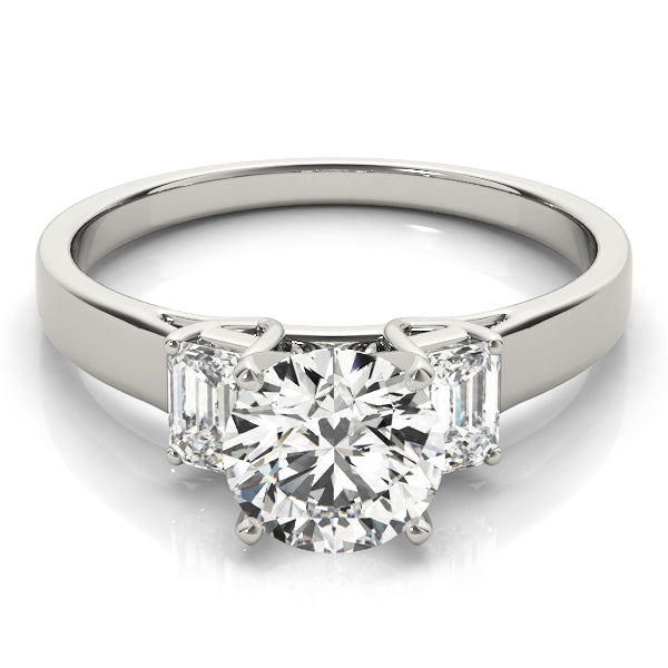 3 Stone Oval Engagement Ring (83382)