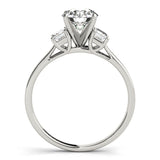 3 Stone Oval Engagement Ring (83382)