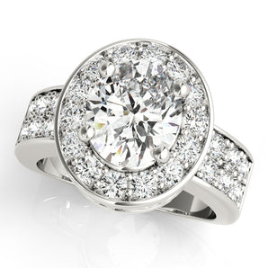 Oval Color Rings Engagement Ring