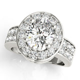 Oval Color Rings Engagement Ring