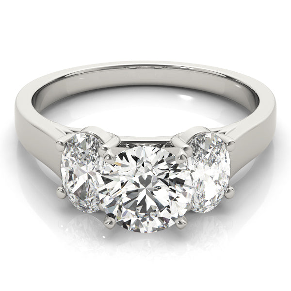 3 Stone Oval Engagement Ring (83439)