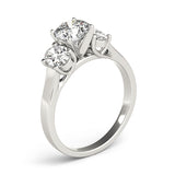 3 Stone Oval Engagement Ring (83439)