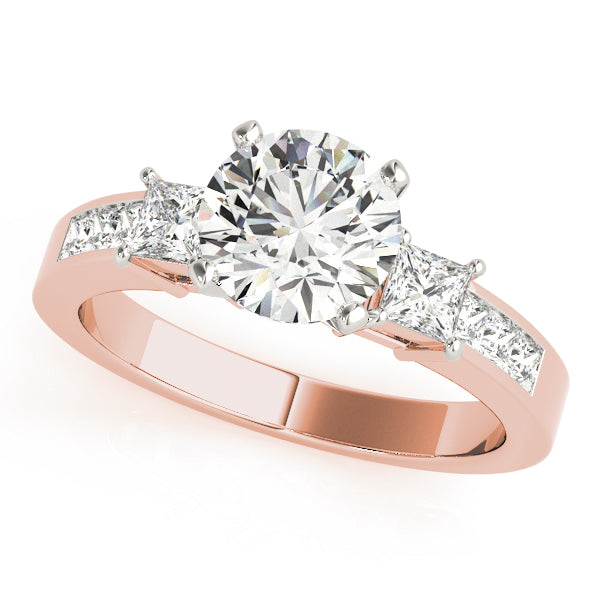 3 Stone Princess Engagement Ring (83464)