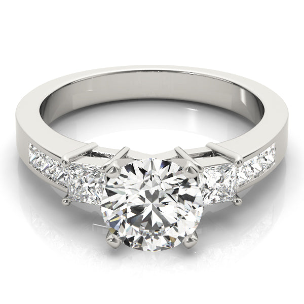 3 Stone Princess Engagement Ring (83464)