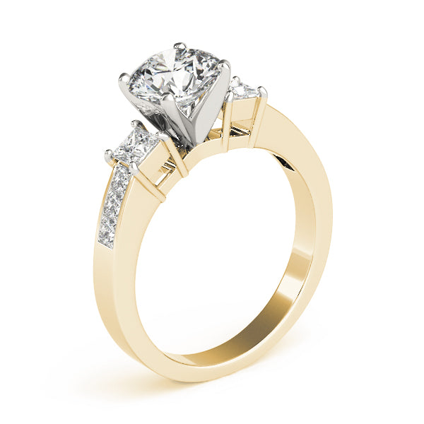 3 Stone Princess Engagement Ring (83464)