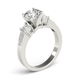 3 Stone Princess Engagement Ring (83464)