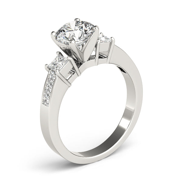 3 Stone Princess Engagement Ring (83464)