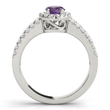 Halo Oval Engagement Ring (83492)