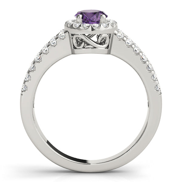 Halo Oval Engagement Ring (83492)
