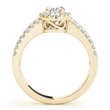 Halo Oval Engagement Ring (83492)