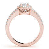 Halo Oval Engagement Ring (83492)