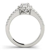 Halo Oval Engagement Ring (83492)