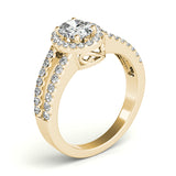 Halo Oval Engagement Ring (83492)