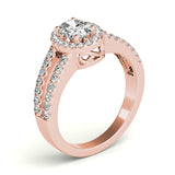 Halo Oval Engagement Ring (83492)