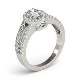Halo Oval Engagement Ring (83492)