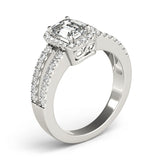 Halo Emerald Engagement Ring (83494)