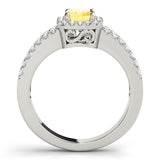 Halo Emerald Engagement Ring (83494)