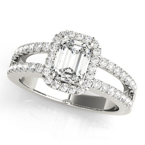 Halo Emerald Engagement Ring (83494)