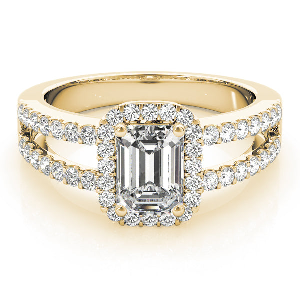 Halo Emerald Engagement Ring (83494)