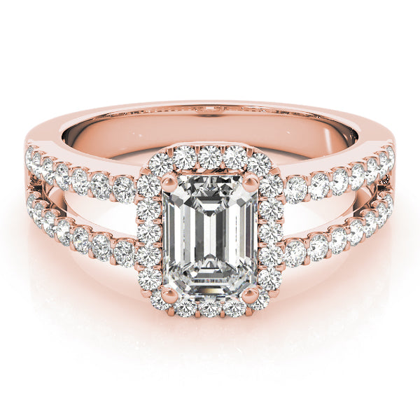 Halo Emerald Engagement Ring (83494)