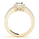 Halo Emerald Engagement Ring (83494)