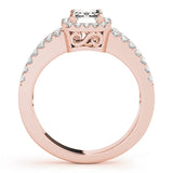 Halo Emerald Engagement Ring (83494)