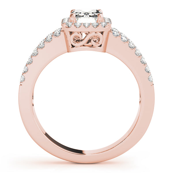 Halo Emerald Engagement Ring (83494)