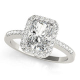 Engagement Rings Halo Emerald