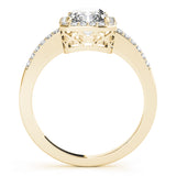 Halo Emerald Engagement Ring (83495)