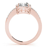 Halo Emerald Engagement Ring (83495)