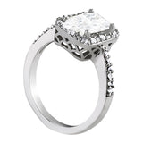 Halo Emerald Engagement Ring (83495)