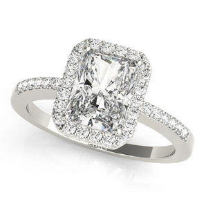 Halo Emerald Engagement Ring (83495)